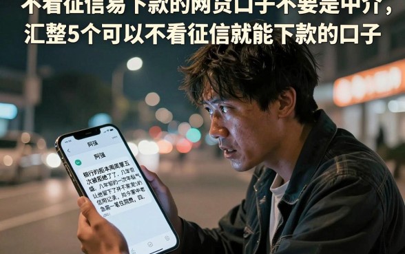 不看征信易下款的网贷口子不要是中介，汇整5个可以不看征信就能下款的口子