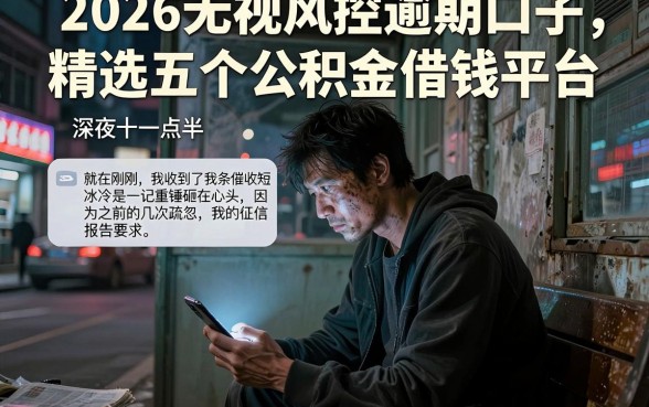 2026无视风控逾期口子,精选五个公积金借钱平台