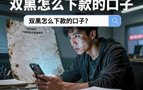 双黑怎么下款的口子,细致阐述五个不审核夜间直接放款的网贷平台