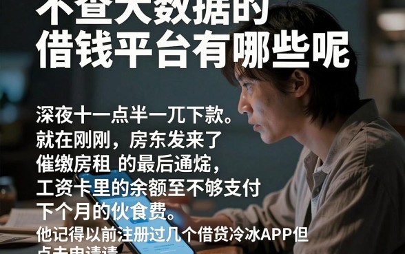 不查大数据的借钱平台有哪些呢,详细阐述5个无视黑花能下款一万元口子