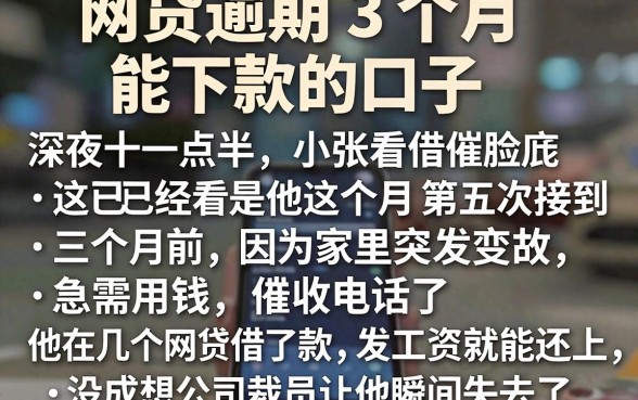 网贷逾期3个月能下款的口子，细致阐述五个可以借钱不用审核的软件
