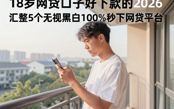 18岁网贷口子好下款的2026，汇整5个无视黑白100%秒下网贷平台