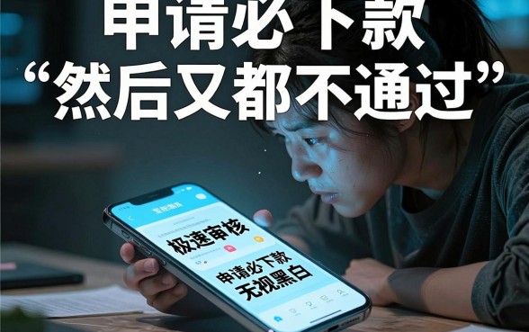 申请必下款 然后又都不通过，汇整5个芝麻分负面借款的软件