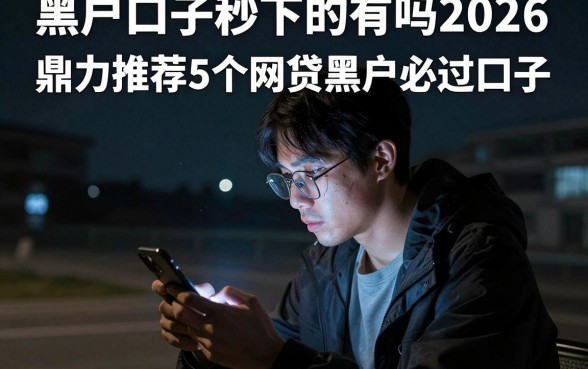 黑户口子秒下的有吗2026,鼎力推荐5个网贷黑户必过口子