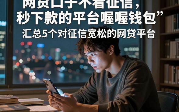 网贷口子不看征信秒下款的平台喔喔钱包,汇总5个对征信宽松的网贷平台