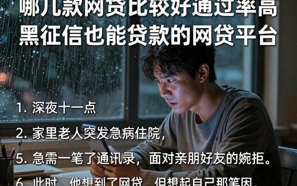 哪几款网贷比较好通过率高，理出5个黑征信也能贷款的网贷平台