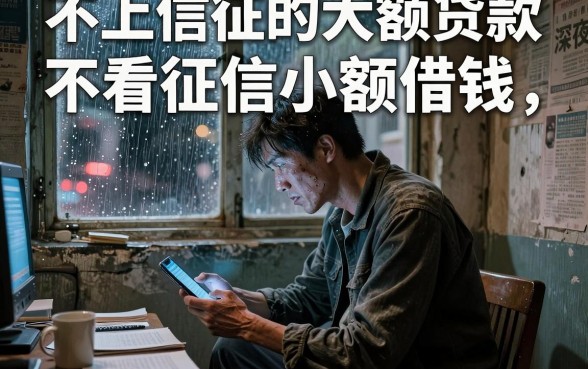 不上信征的大额贷款,陈列5个不看征信小额借钱的软件