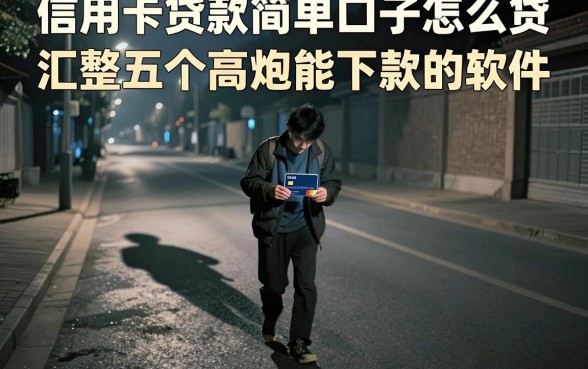 信用卡贷款简单口子怎么贷,汇整五个高炮能下款的软件