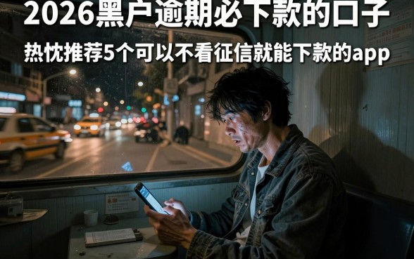 2026黑户逾期必下款的口子，热忱推荐5个可以不看征信就能下款的app