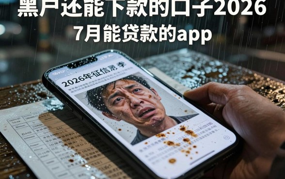 黑户还能下款的口子2026,概览五个7月能贷款的app