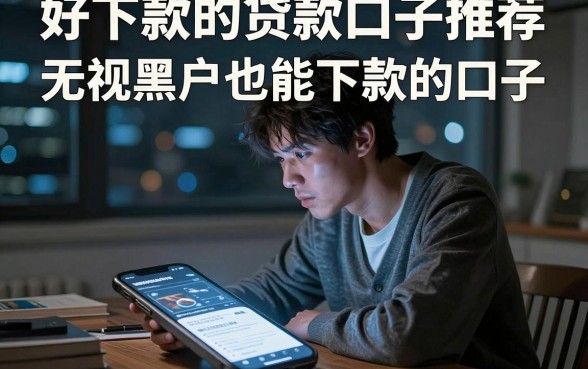 好下款的贷款口子推荐,理出五个无视黑户也能下款的口子