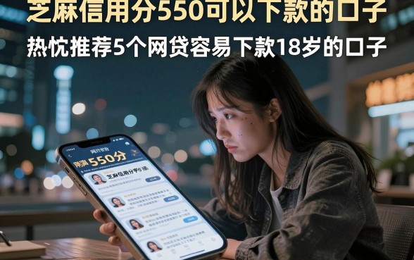 芝麻信用分550可以下款的口子，热忱推荐5个网贷容易下款18岁的口子