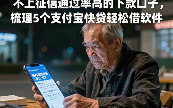不上征信通过率高的下款口子，梳理5个支付宝快贷轻松借软件