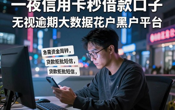一张信用卡秒借款口子，理出五个无视逾期大数据花户黑户平台