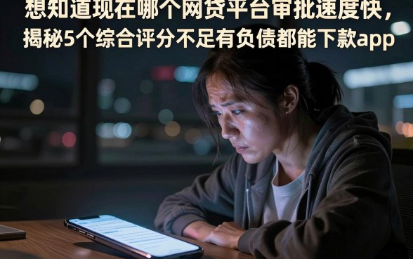 想知道现在哪个网贷平台审批速度快，揭秘5个综合评分不足有负债都能下款app
