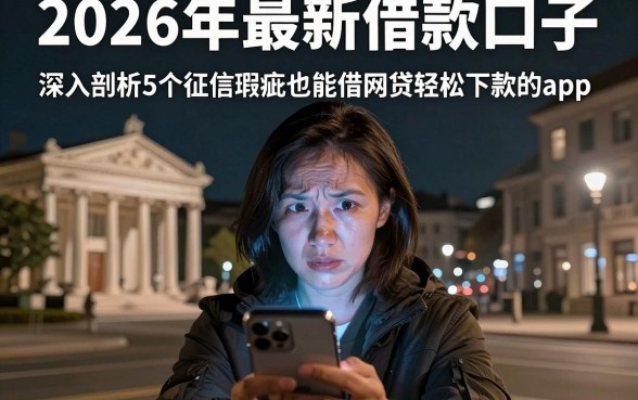 2026年最新借款口子，深入剖析5个征信瑕疵也能借网贷轻松下款的app