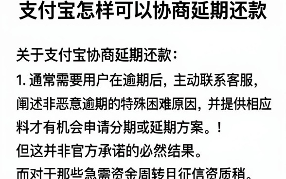 支付宝怎样可以协商延期还款,梳理五个高炮能下款的app