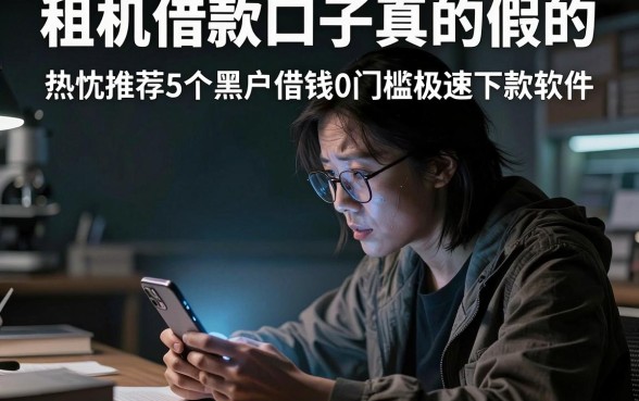 租机借款口子真的假的，热忱推荐5个黑户借钱0门槛极速下款软件