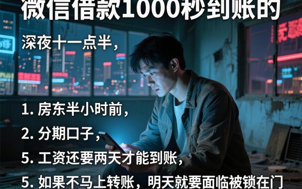 微信借款1000秒到账的，罗列5个分期有额度的网贷口子