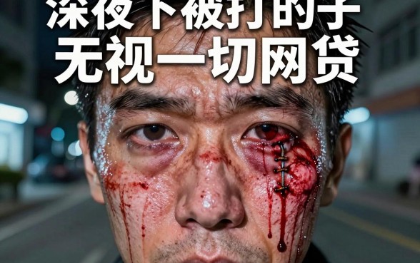 右眼下眼皮被打出5公分的口子,诚意推荐5个无视一切的网贷