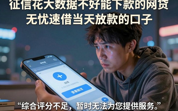 征信花大数据不好能下款的网贷，概括五个无忧速借当天放款的口子