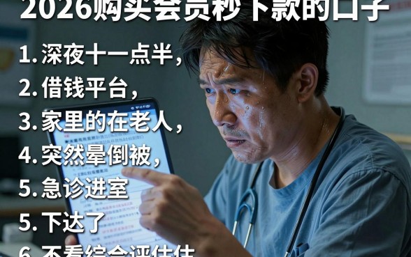 2026购买会员秒下款的口子,归纳5个借钱平台不看综合评估的软件