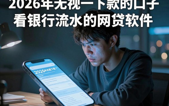 2026年无视一切下款的口子,详细阐述五个看银行流水的网贷软件