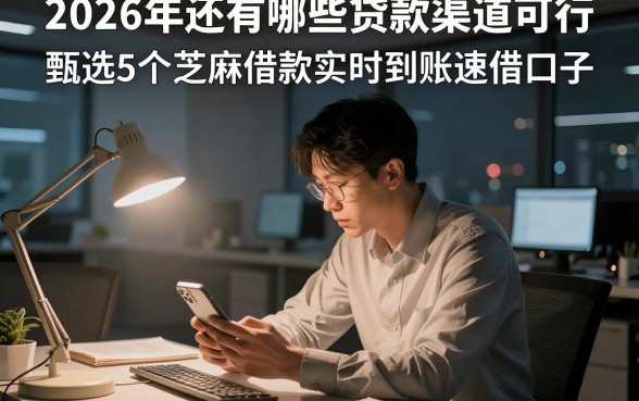 2026年还有哪些贷款渠道可行，甄选5个芝麻借款实时到账速借口子