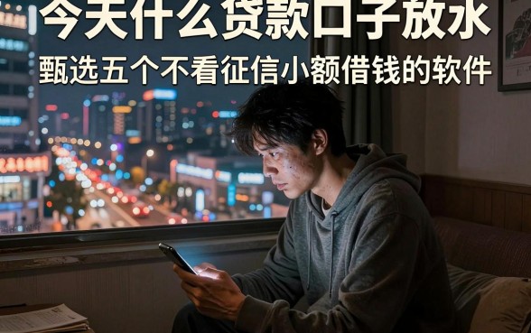 今天什么贷款口子放水,甄选五个不看征信小额借钱的软件