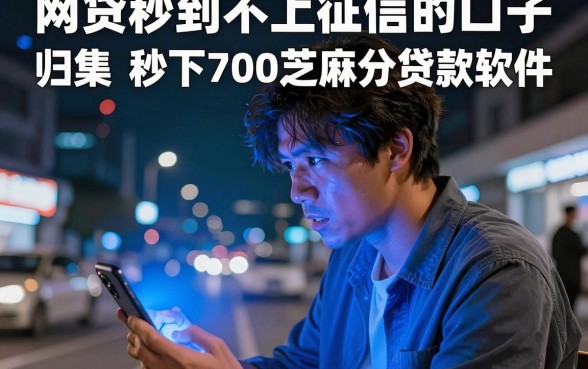 网贷秒到不上征信的口子,归集五个秒下700芝麻分贷款软件