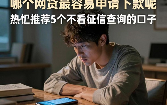 哪个网贷最容易申请下款呢，热忱推荐5个不看征信查询的口子