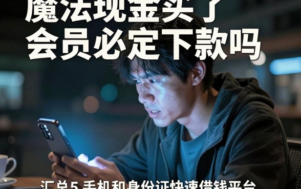 魔法现金买了会员必定下款吗，汇总5个手机和身份证快速借钱平台