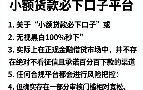 小额货款必下口子平台,枚举5个借钱无视黑白100%秒下口子