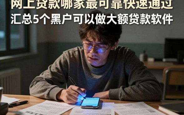网上贷款哪家最可靠快速通过,汇总5个黑户可以做大额贷款软件