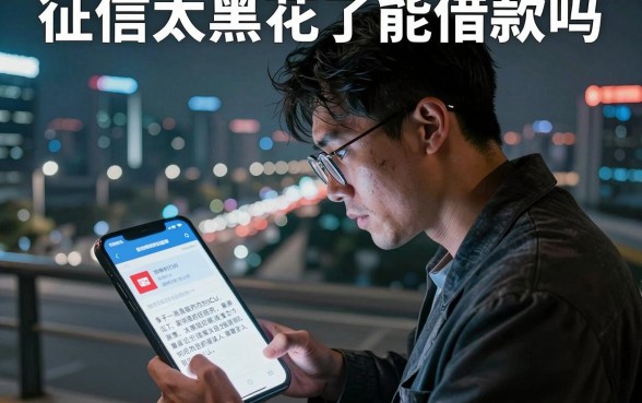 征信太黑花了能借款吗，筛选5个无视黑白必下款的网贷软件