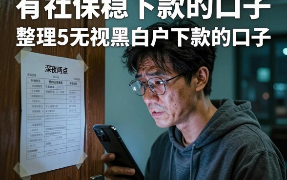 有社保稳下款的口子,整理5个无视黑白户下款的口子