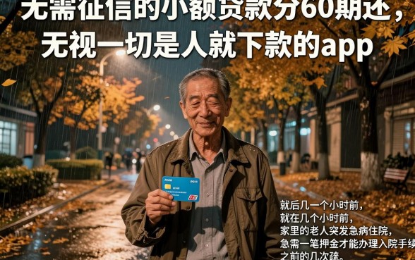 无需征信的小额贷款分60期还，概括5个无视一切是人就下款的app