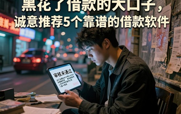 黑花了借款的大口子,诚意推荐5个靠谱的借款软件