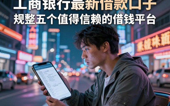工商银行最新借款口子，规整五个值得信赖的借钱平台