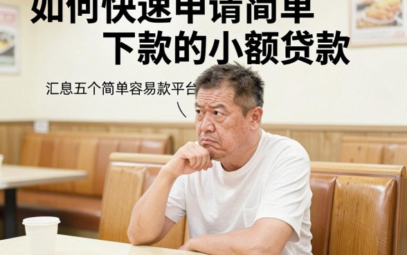 如何快速申请简单下款的小额贷款,汇总五个简单容易贷款平台