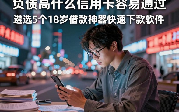 负债高什么信用卡容易通过，遴选5个18岁借款神器快速下款软件