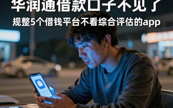 华润通借款口子不见了，规整5个借钱平台不看综合评估的app