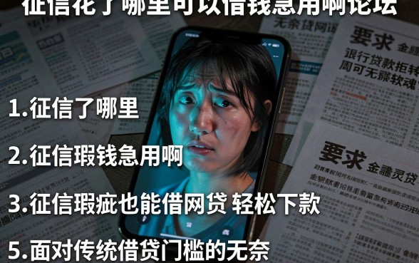 征信花了哪里可以借钱急用啊论坛,罗列5个征信瑕疵也能借网贷轻松下款的软件
