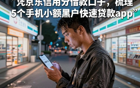 凭京东信用分借款口子，梳理5个手机小额黑户快速贷款app
