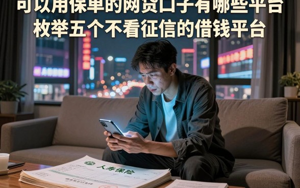 可以用保单的网贷口子有哪些平台，枚举五个不看征信的借钱平台