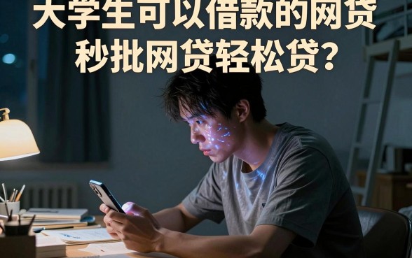 大学生可以借款的网贷，整理五个秒批网贷轻松贷的软件