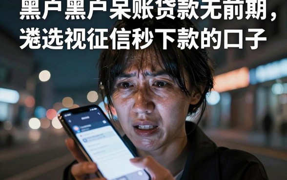 黑户黑户呆账贷款无前期，遴选五个无视征信秒下款的口子