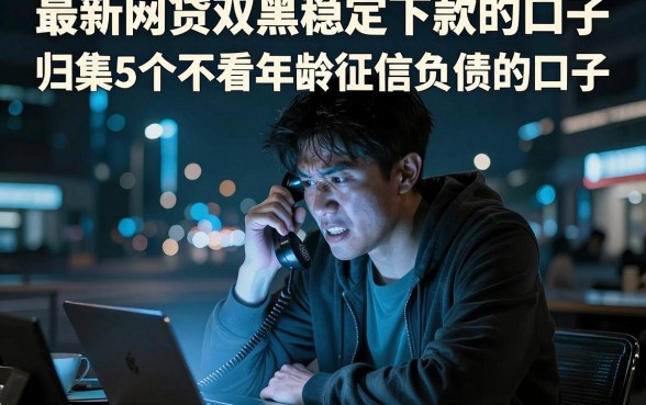 最新网贷双黑稳定下款的口子，归集5个不看年龄征信负债的口子