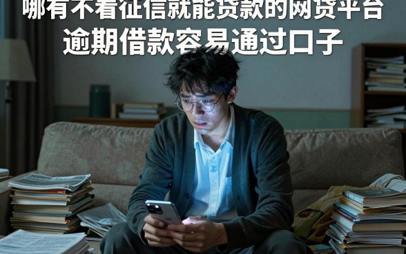 哪有不看征信就能贷款的网贷平台，遴选五个有逾期借款容易通过的口子
