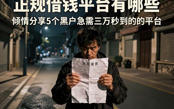 正规借钱平台有哪些,倾情分享5个黑户急需三万秒到的的平台